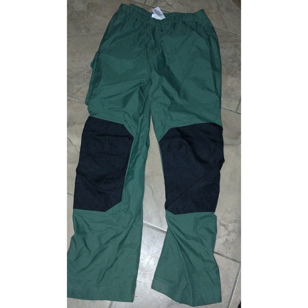 Coleman Rain Pants Mens Medium Green Waterproof Hiking Outdoor Cargo NWT